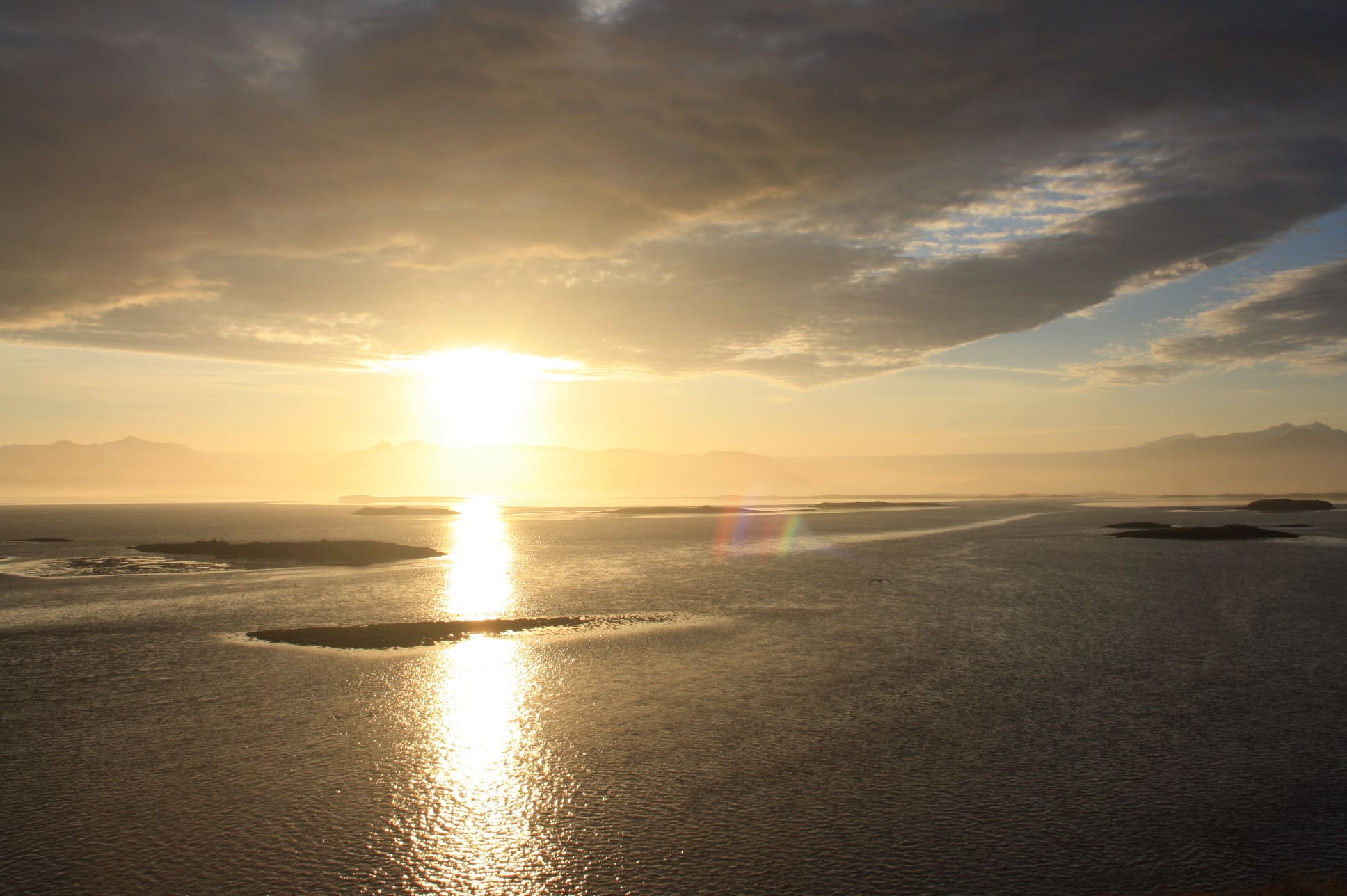 Coucher de soleil à Hofn