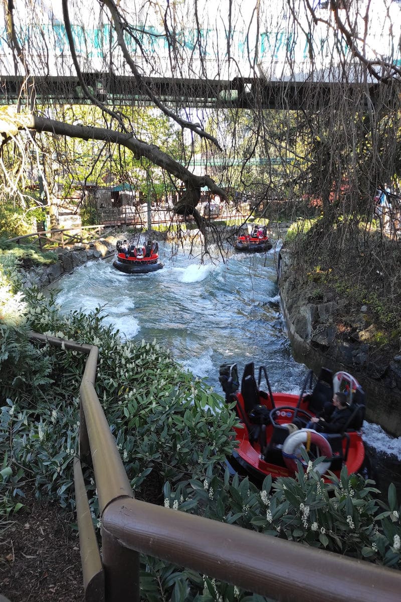 Attraction rafting dans les fjord Europa Park