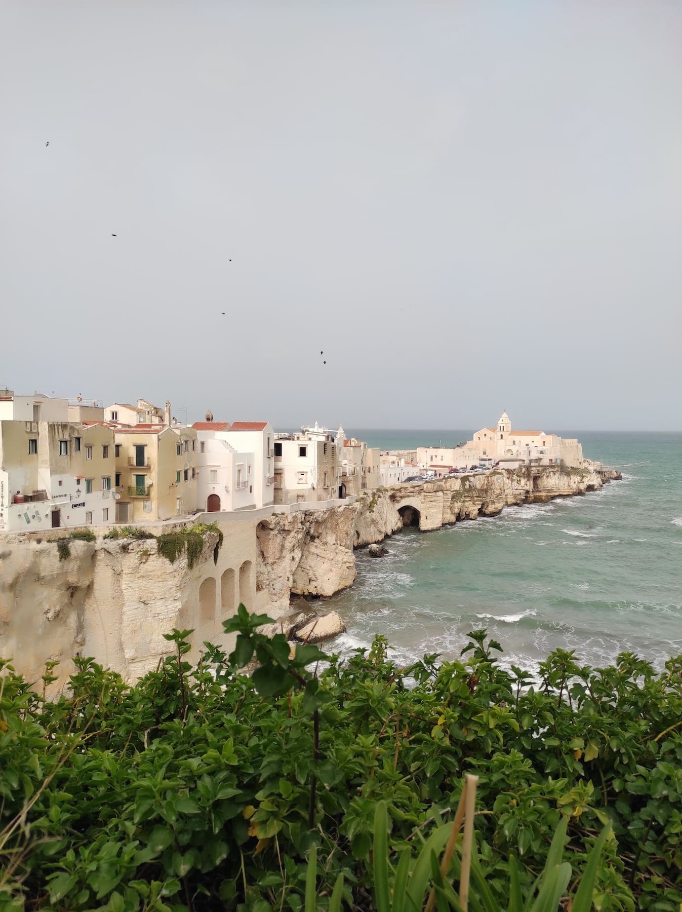 Ville de Vieste en Italie